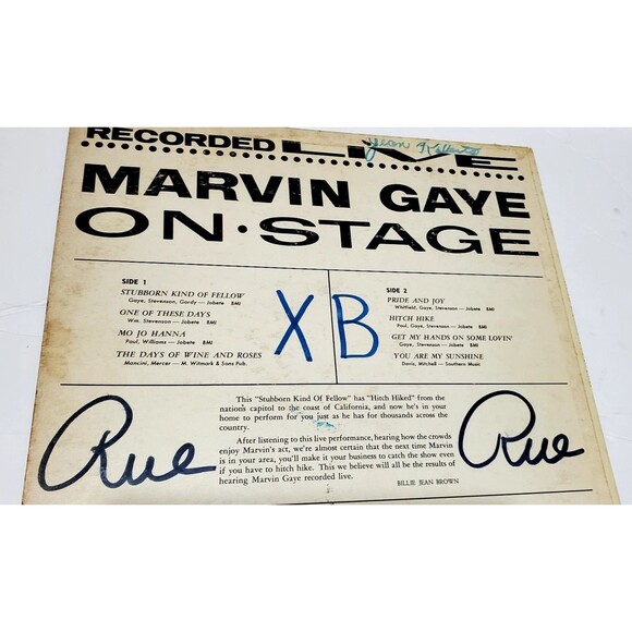 Vtg Marvin Gaye Recorded Live On Stage Rare 33 RPM 12 Vinyl Album - Picture 16 of 16